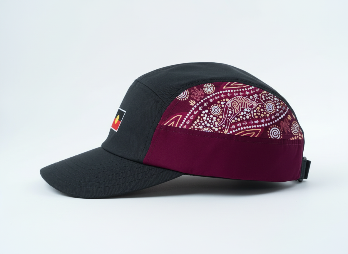 Aboriginal Classic Sports Lid – Maroon Edition