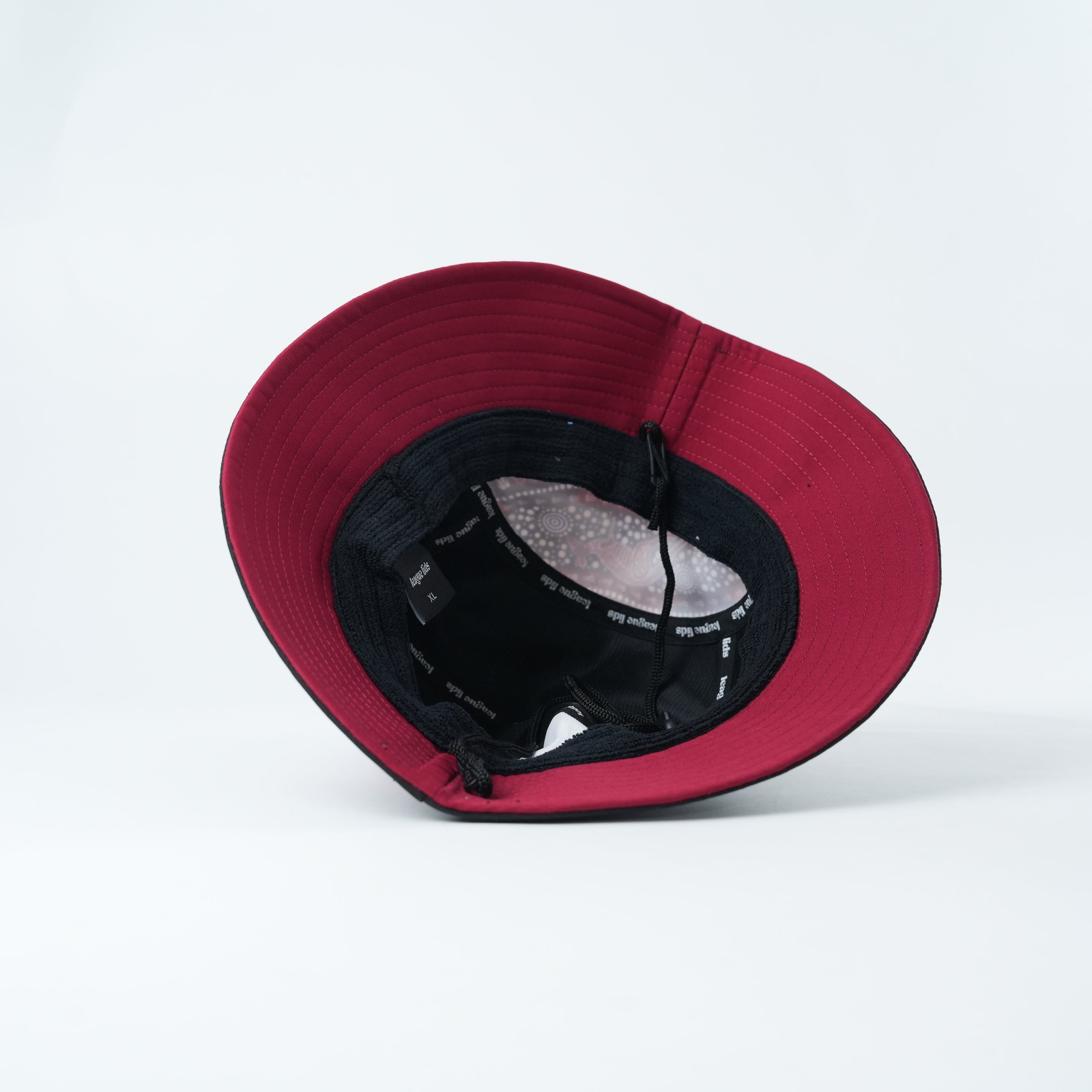 Aboriginal Bucket Lid - Maroon Edition - lifestyle view | League Lids