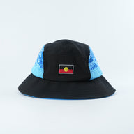 Aboriginal Bucket Lid - Blue Edition