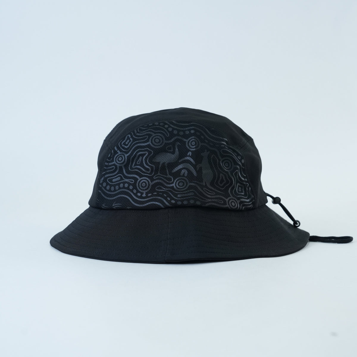 Australia Bucket Lid - Black Edition - side view | League Lids