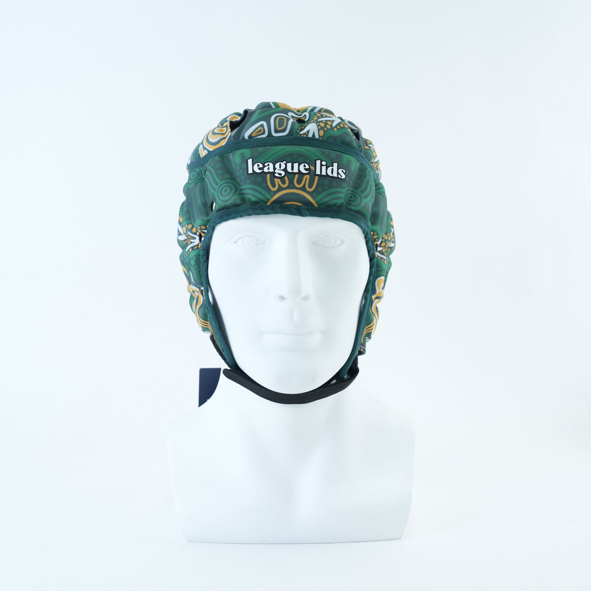 Australia Classic Headguard Lid - V2 - worn, front view | League Lids