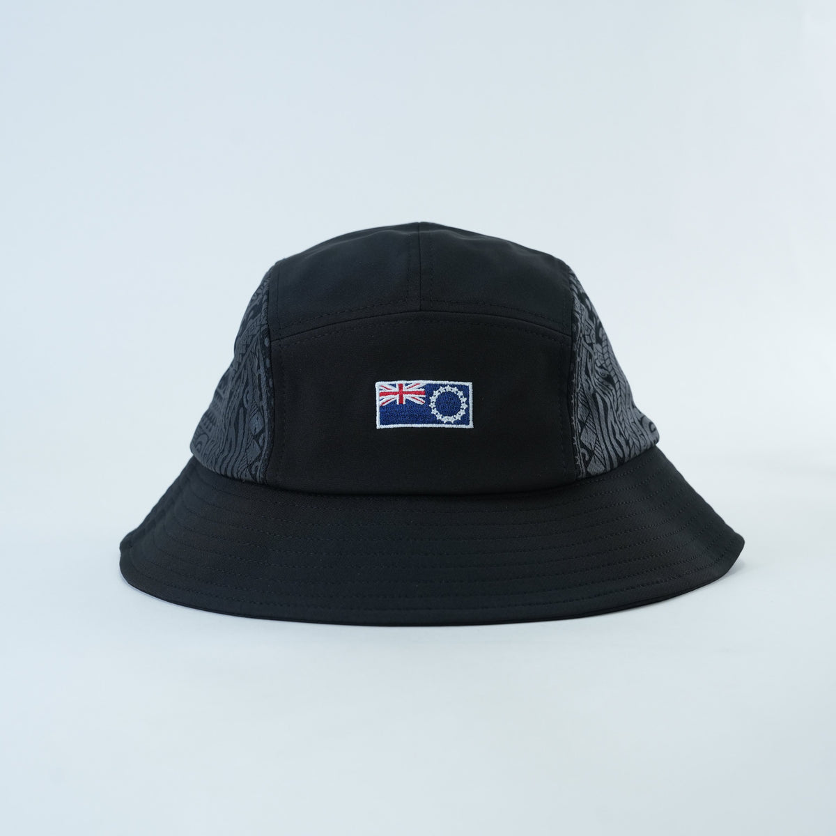 Cook Islands Bucket Lid - Black Edition - front view | League Lids