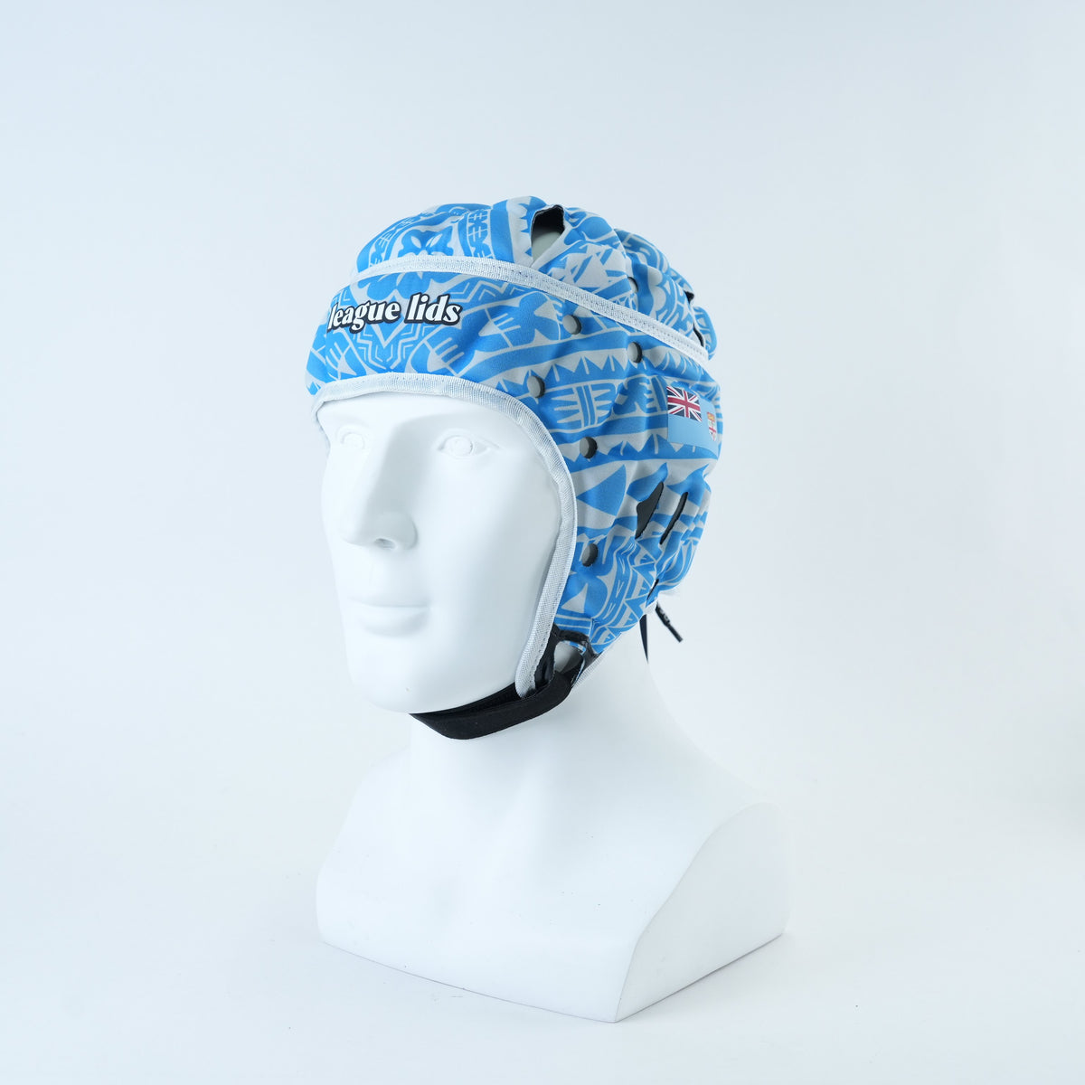 Fiji Classic Headguard Lid - worn, front angle view | League Lids