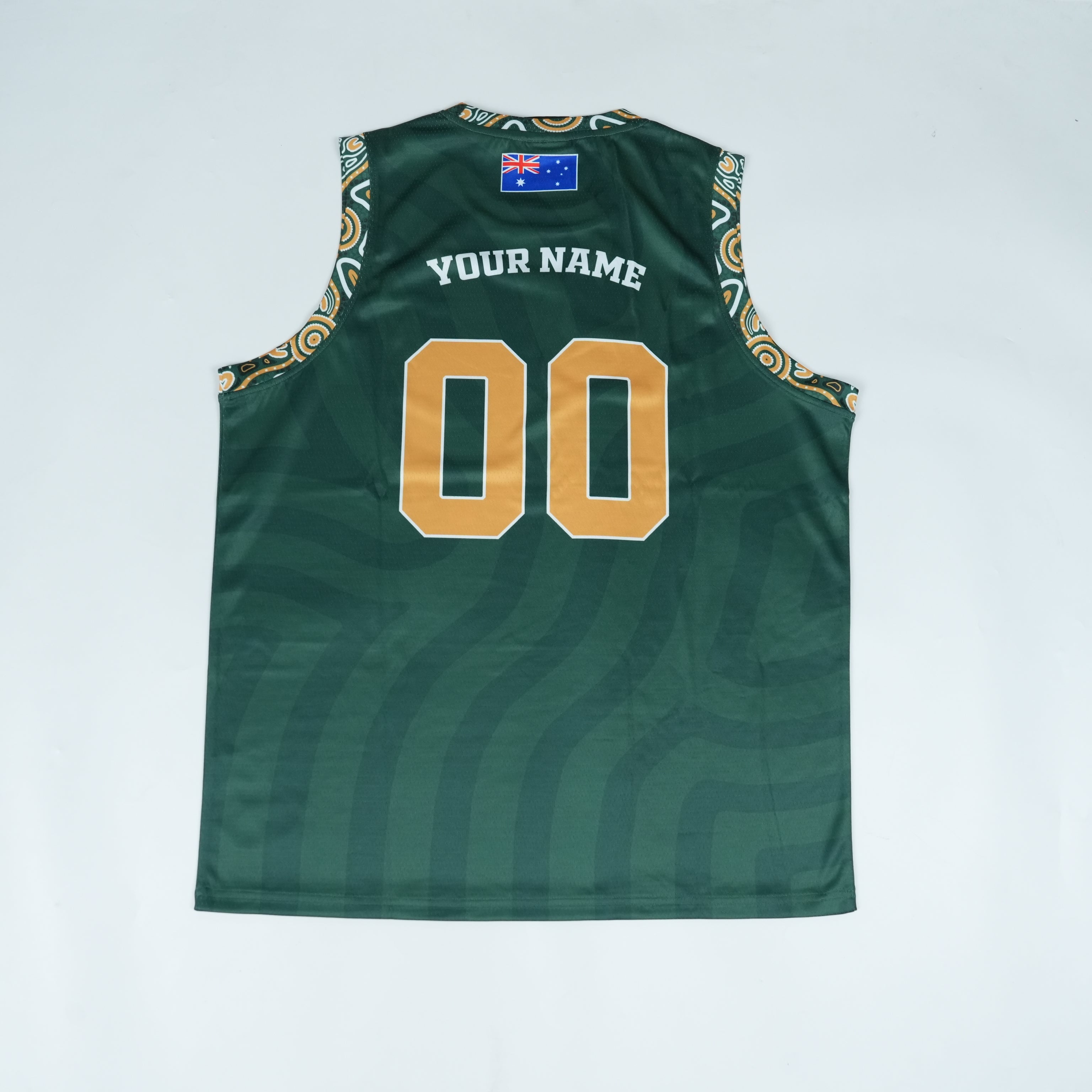 Australia basketball jersey back
