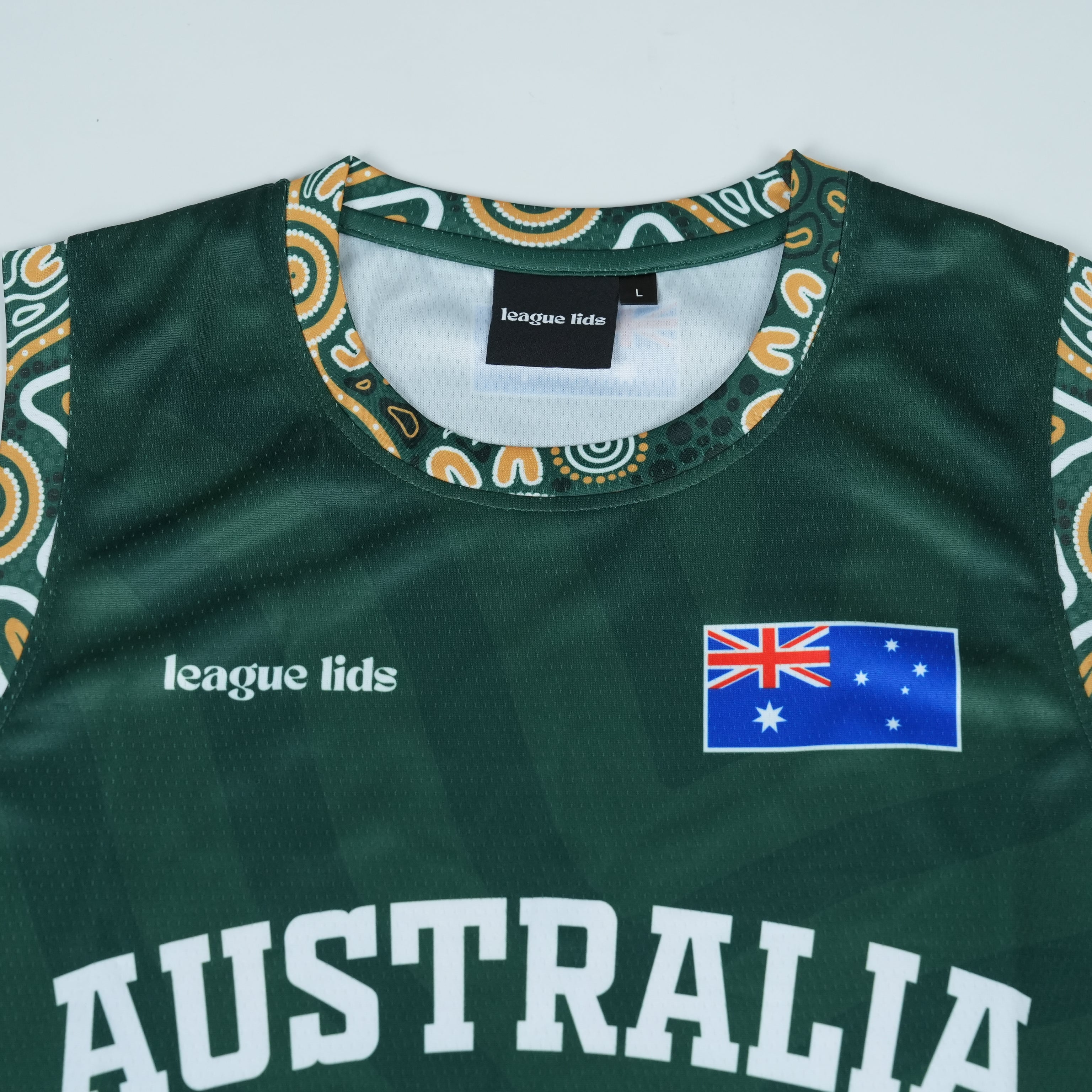 Australia basketball jersey detail