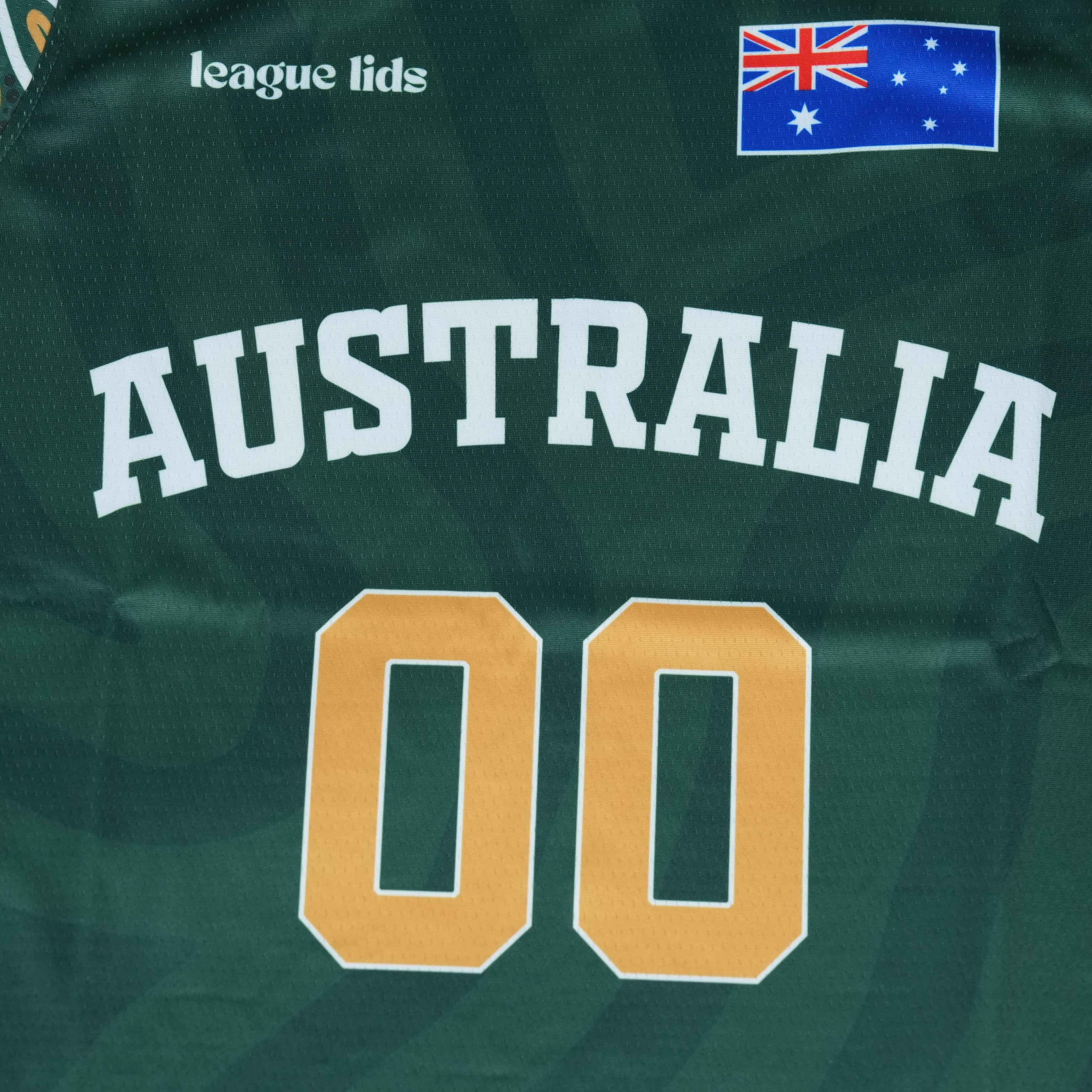 Australia basketball jersey detail