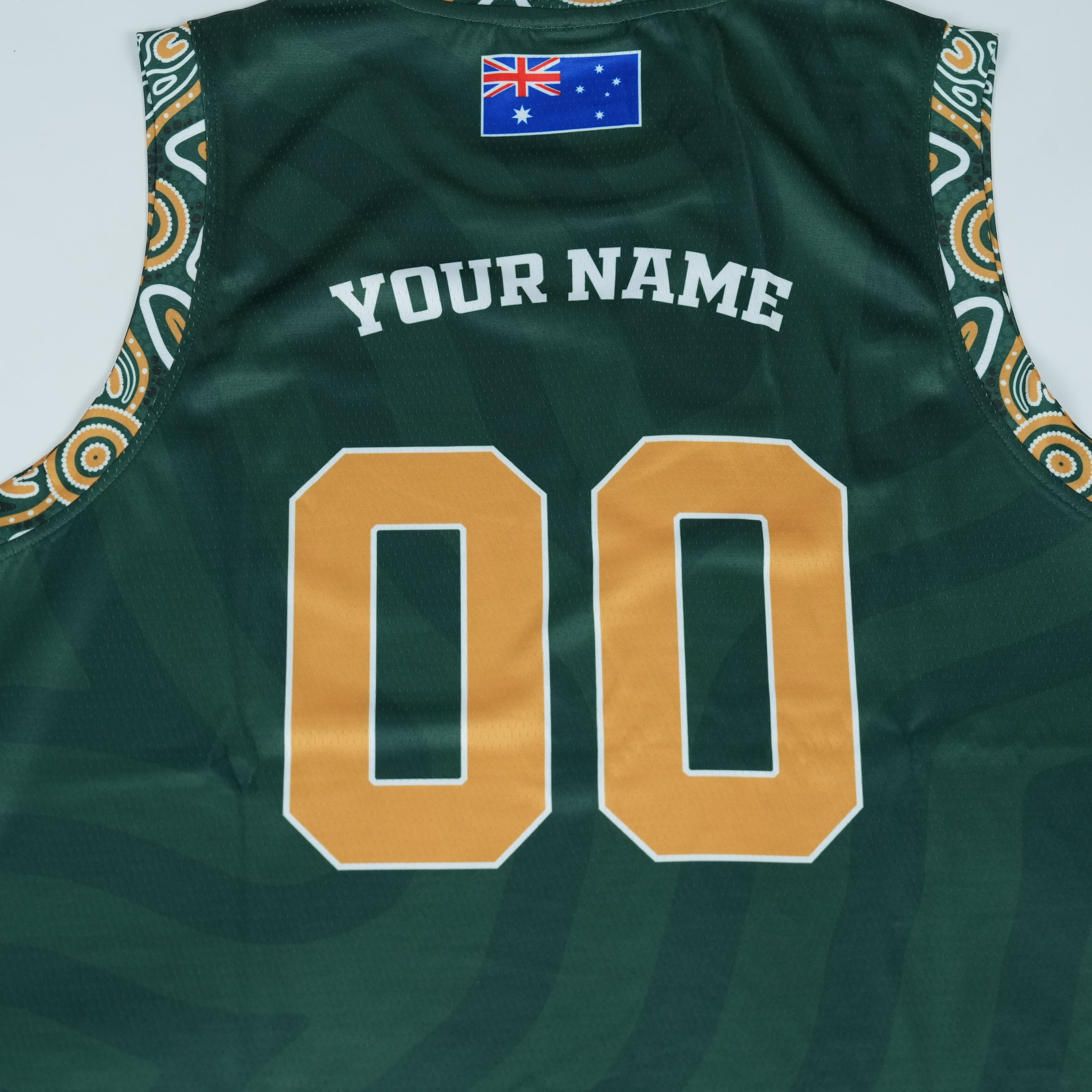 Australia basketball jersey detail