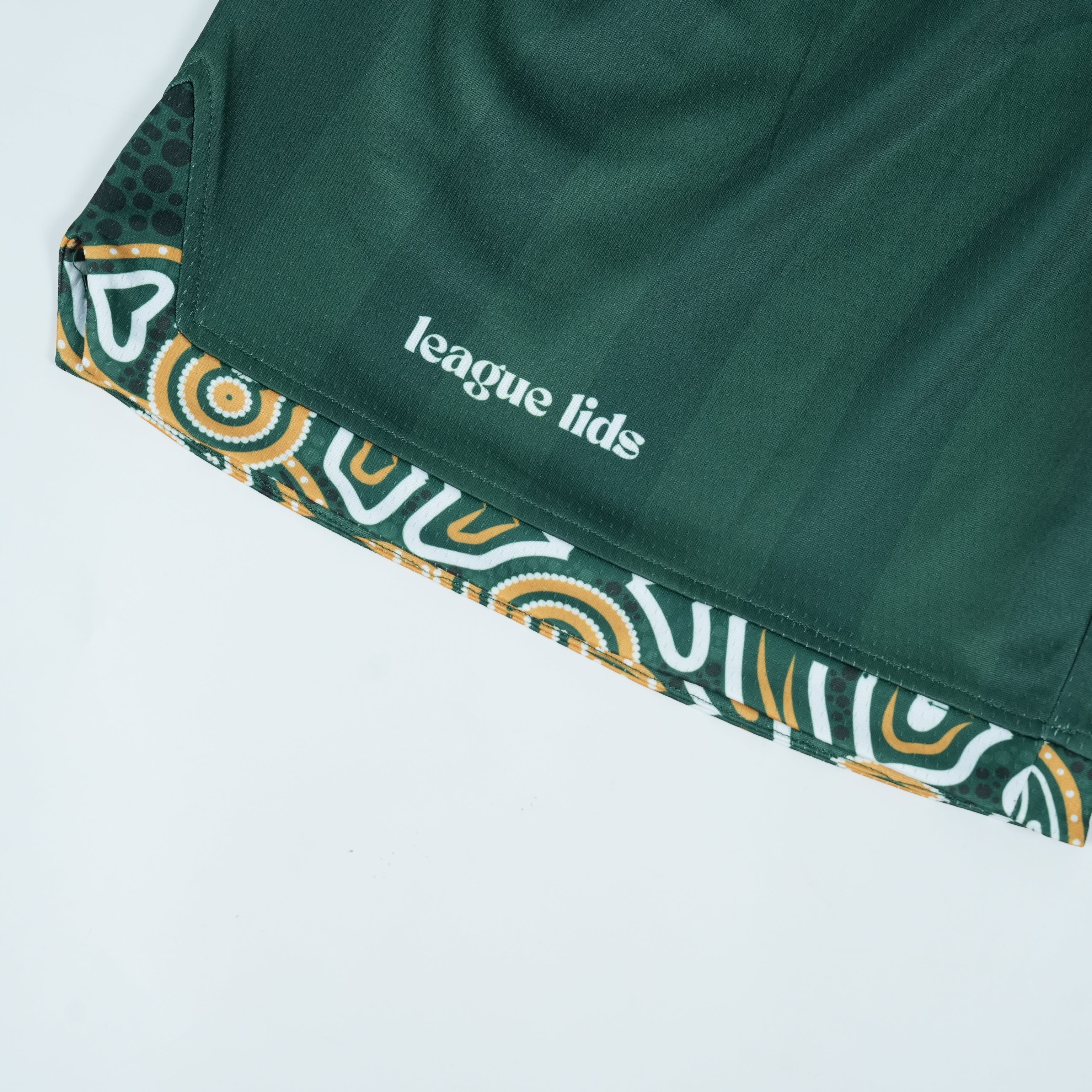 Australia basketball shorts detail