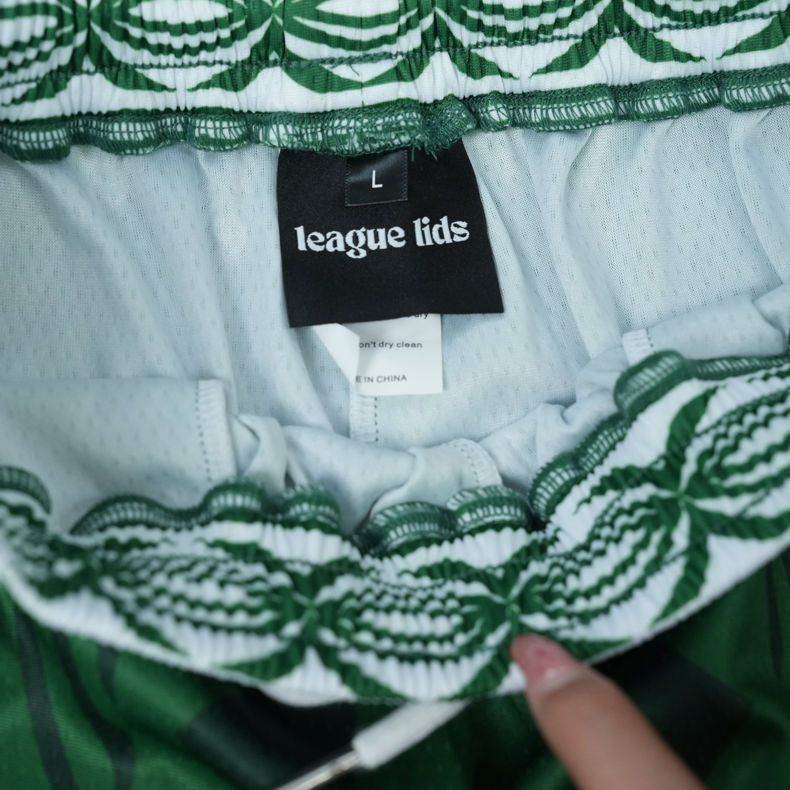 Cook Islands basketball shorts detail