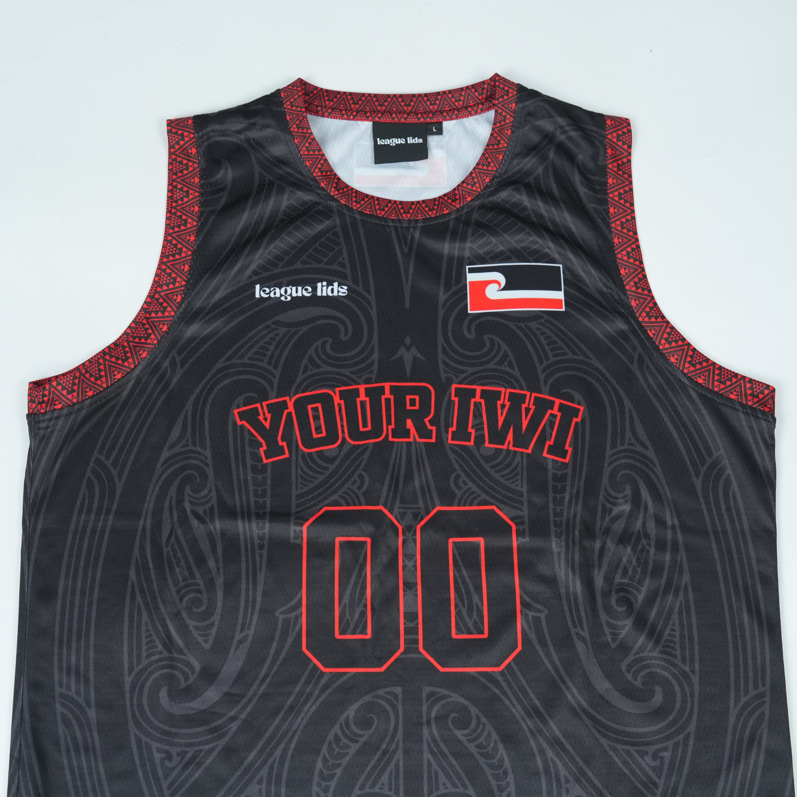 Maori basketball jersey front