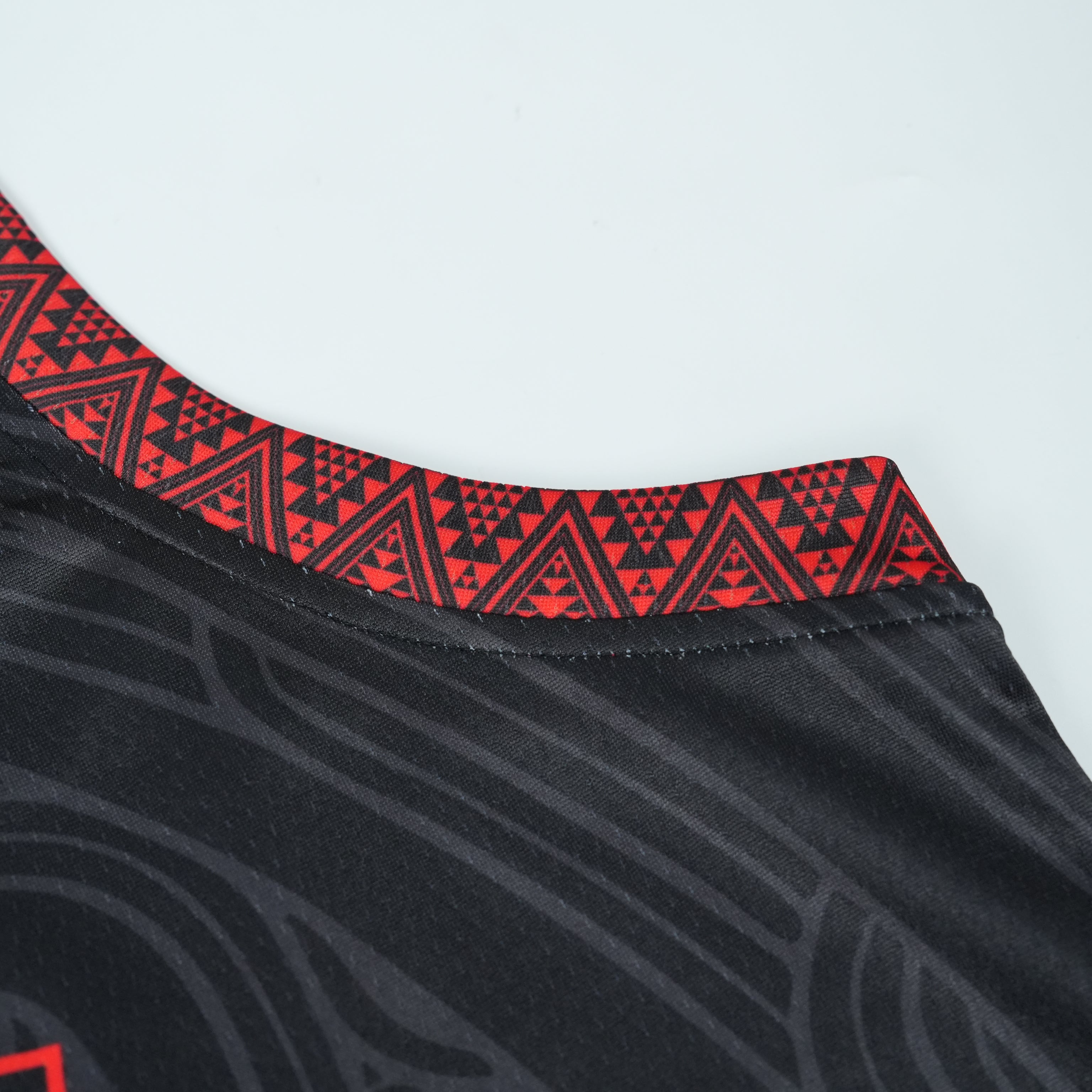 Maori basketball jersey detail