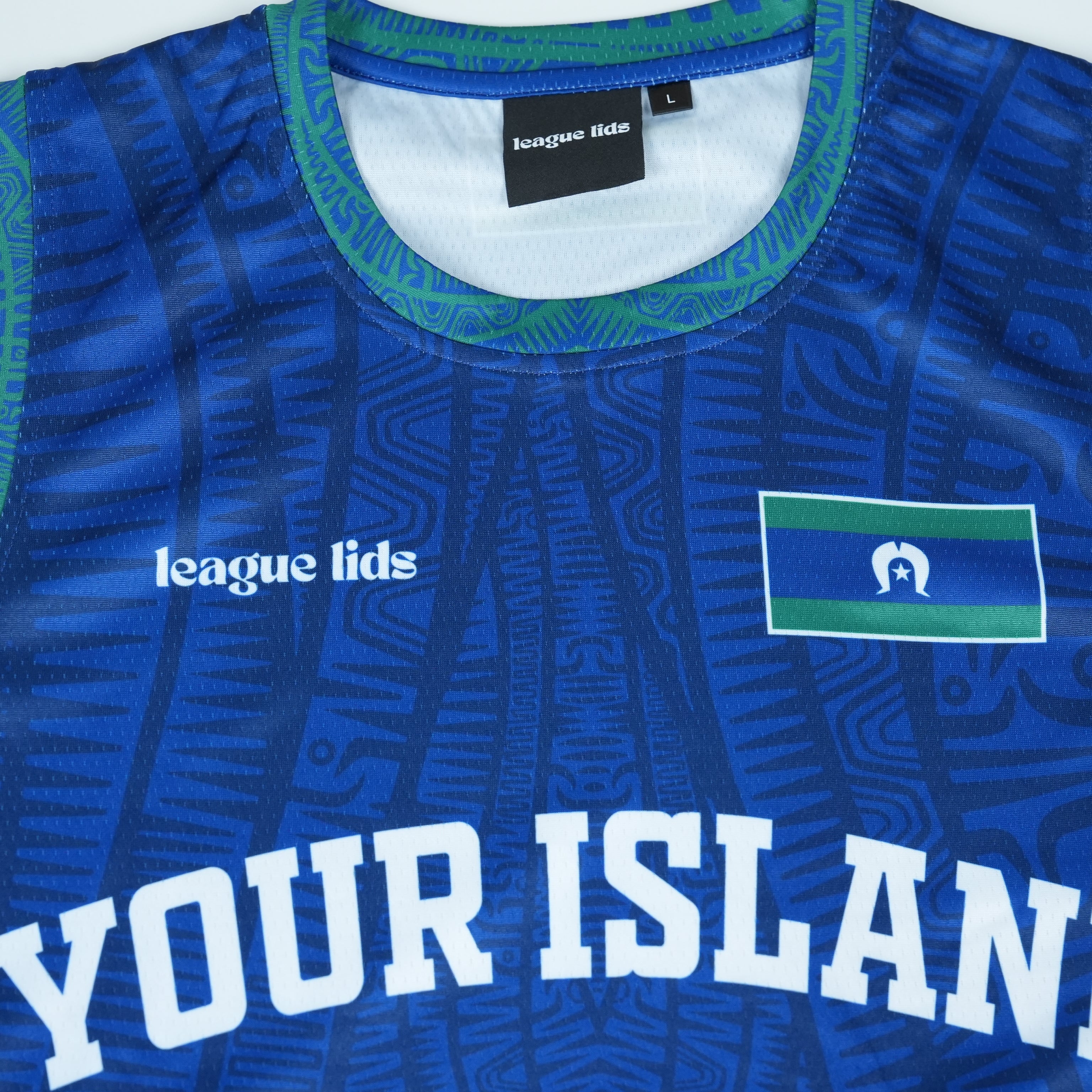 Torres Strait Islander basketball jersey detail