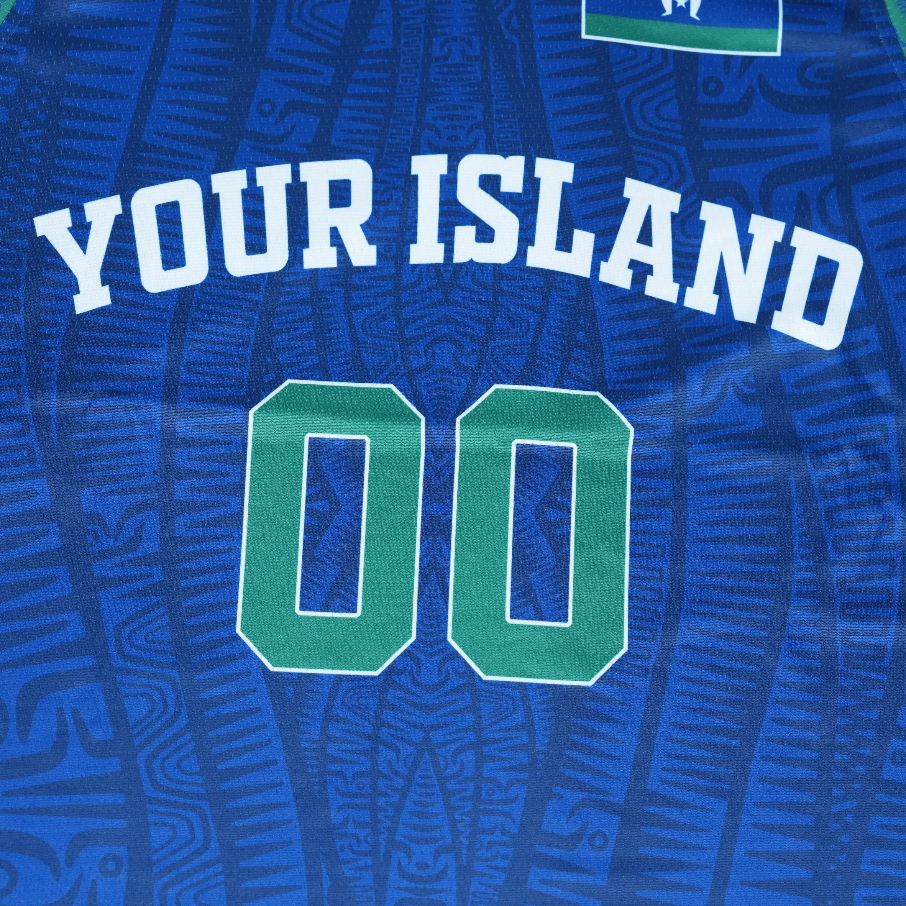 Torres Strait Islander basketball jersey detail
