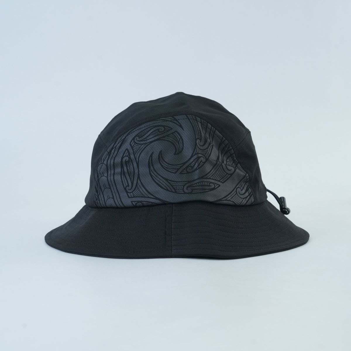 Māori Bucket Lid - Black Edition - side view | League Lids