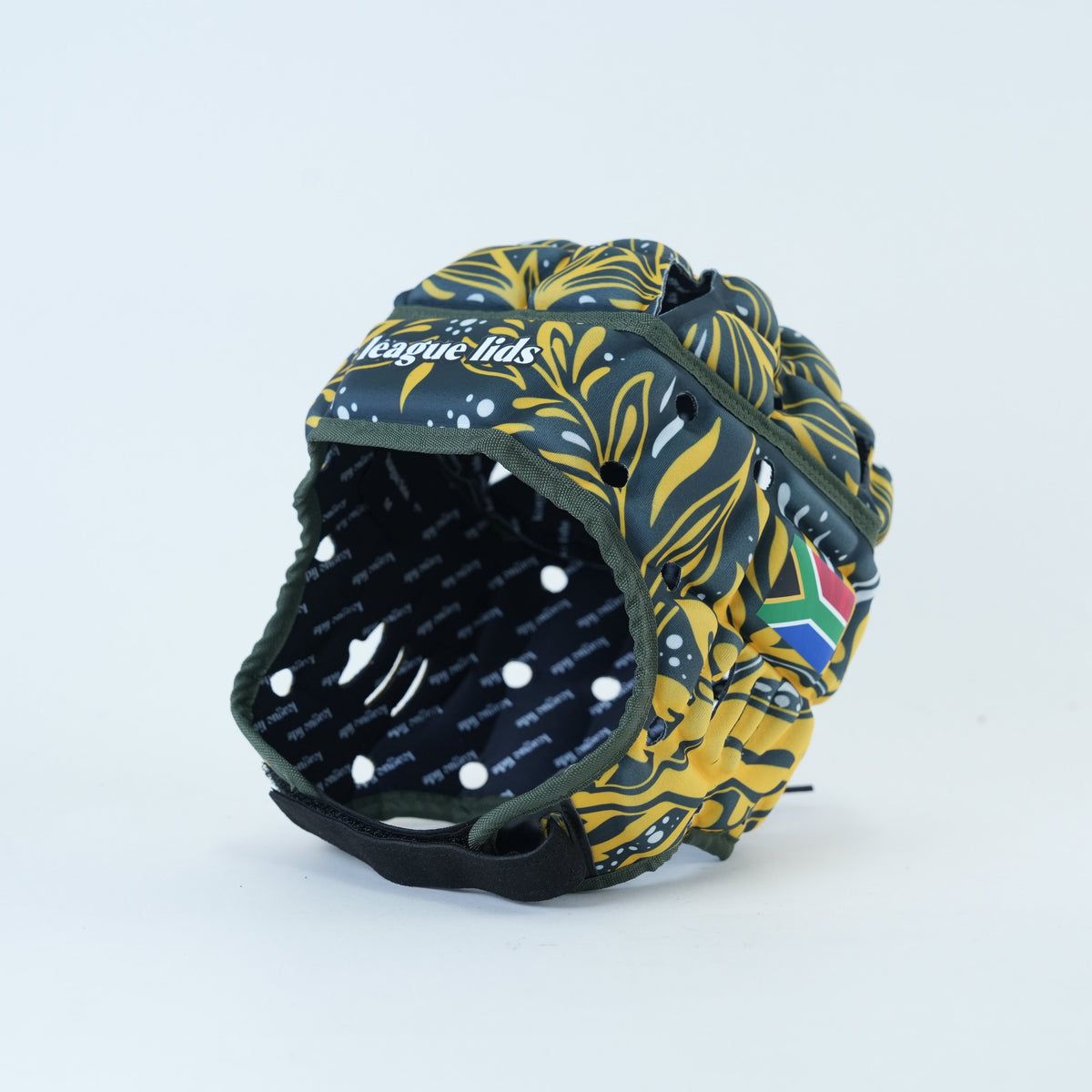 South Africa Classic Headguard Lid - front angle view | League Lids