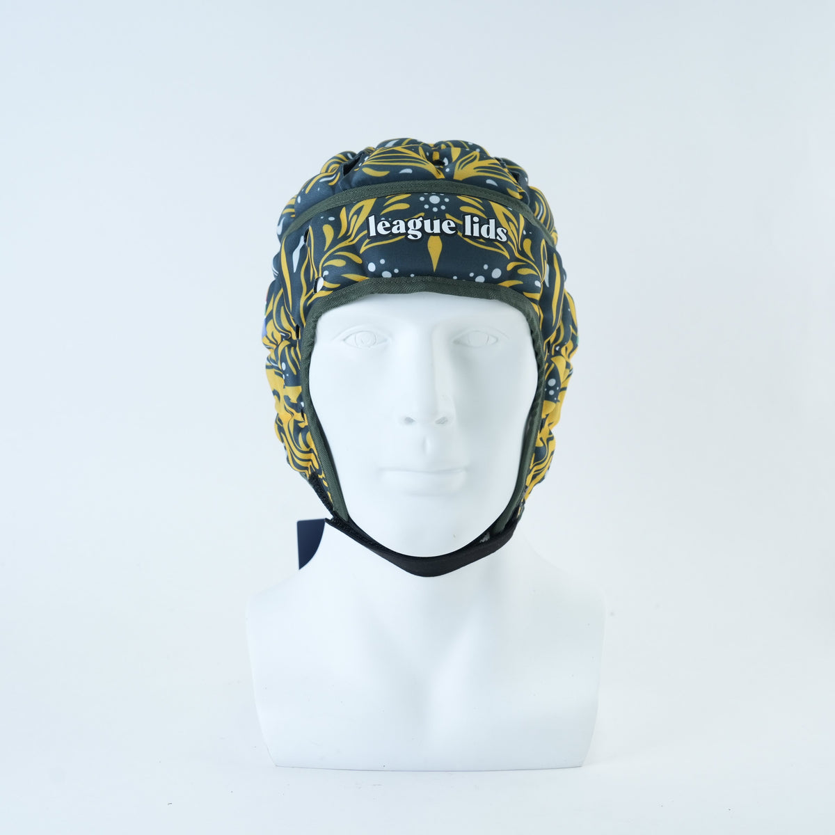 South Africa Classic Headguard Lid - worn, front view | League Lids