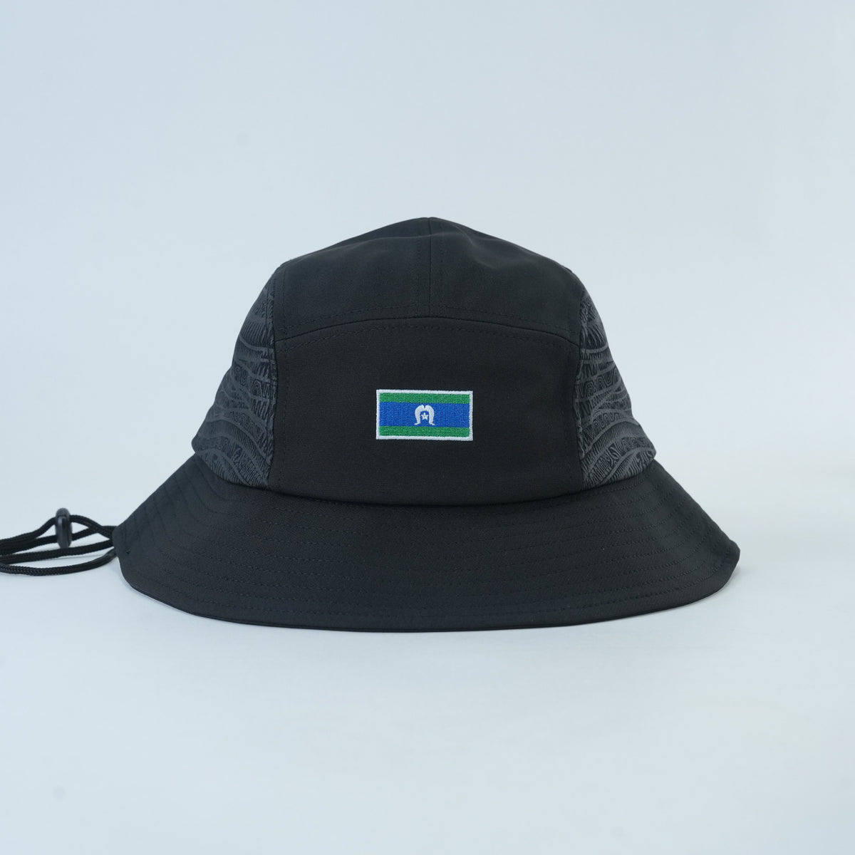 Torres Strait Island Bucket Lid - Black Edition - front view | League Lids