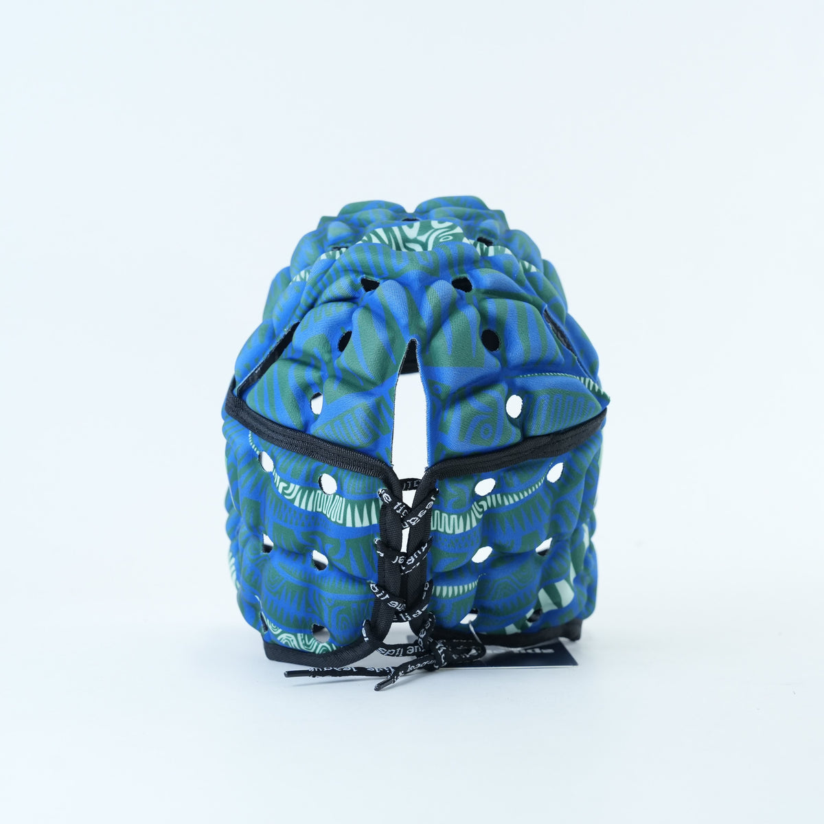 Torres Strait Island Classic Headguard Lid - back view with lace | League Lids