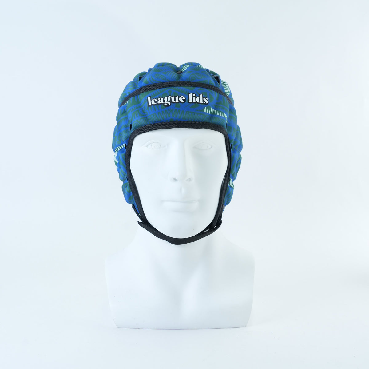 Torres Strait Island Classic Headguard Lid - worn, front view | League Lids