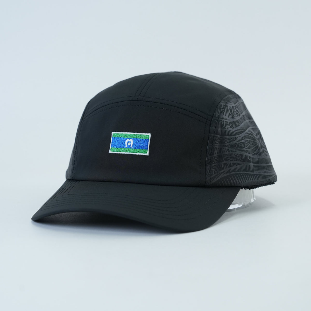 Torres Strait Island Classic Sports Lid - Black Edition - front angle view | League Lids