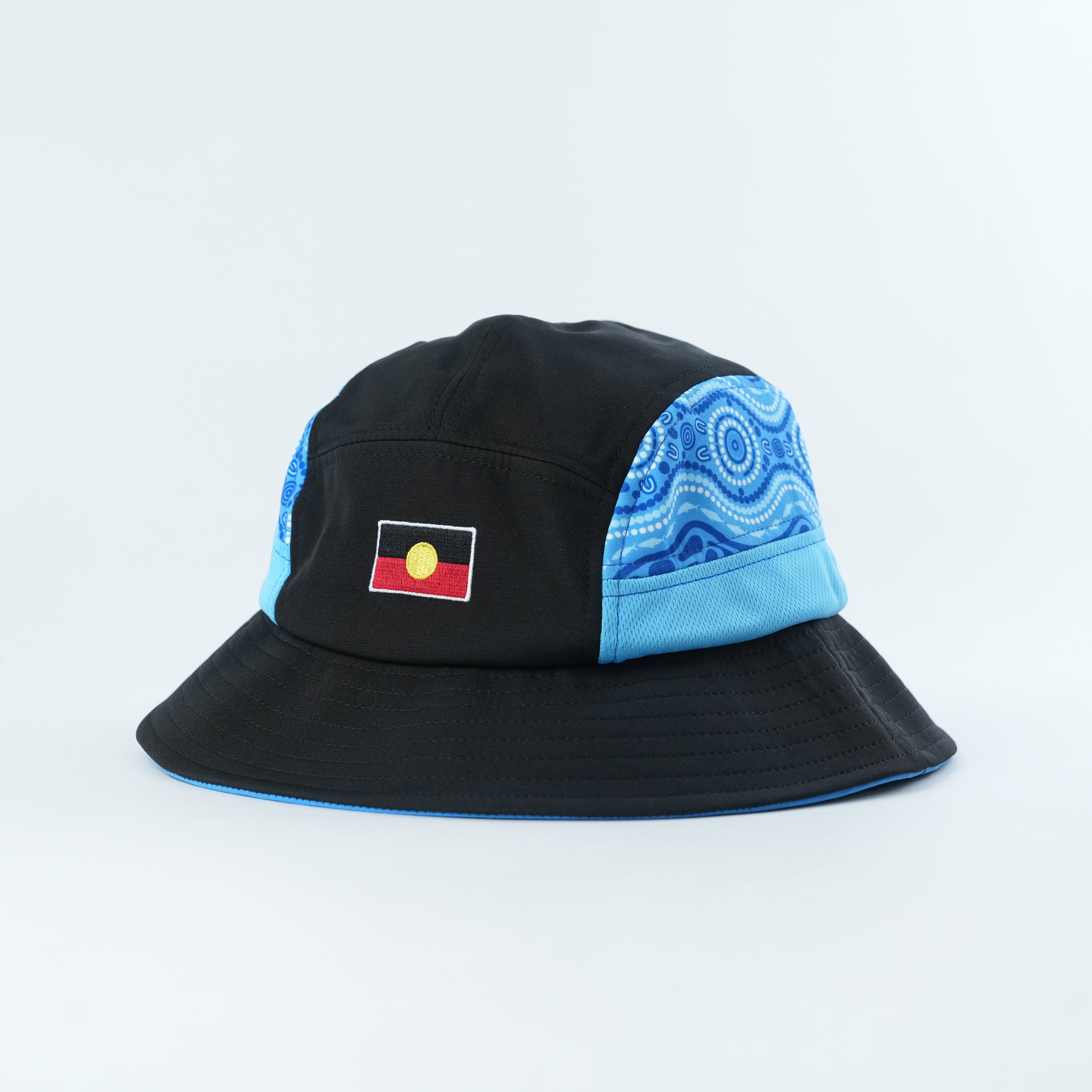 Aboriginal Bucket Lid – Blue Edition