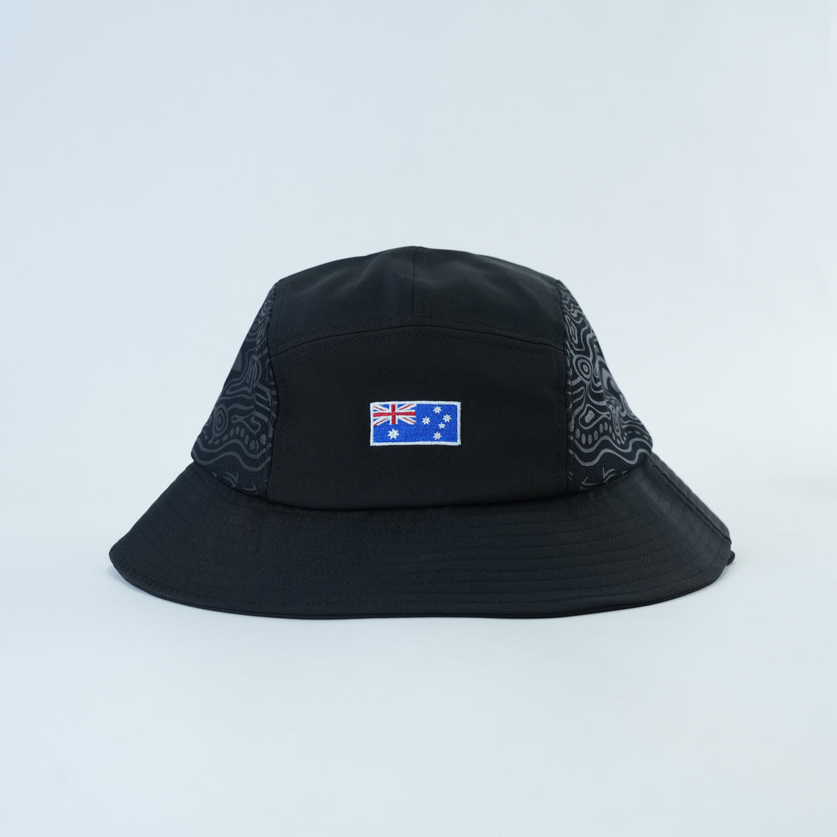 Australia Bucket Lid - Black Edition - front view | League Lids