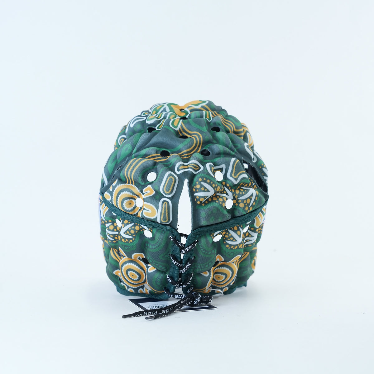 Australia Classic Headguard Lid - V2 - back view with lace | League Lids
