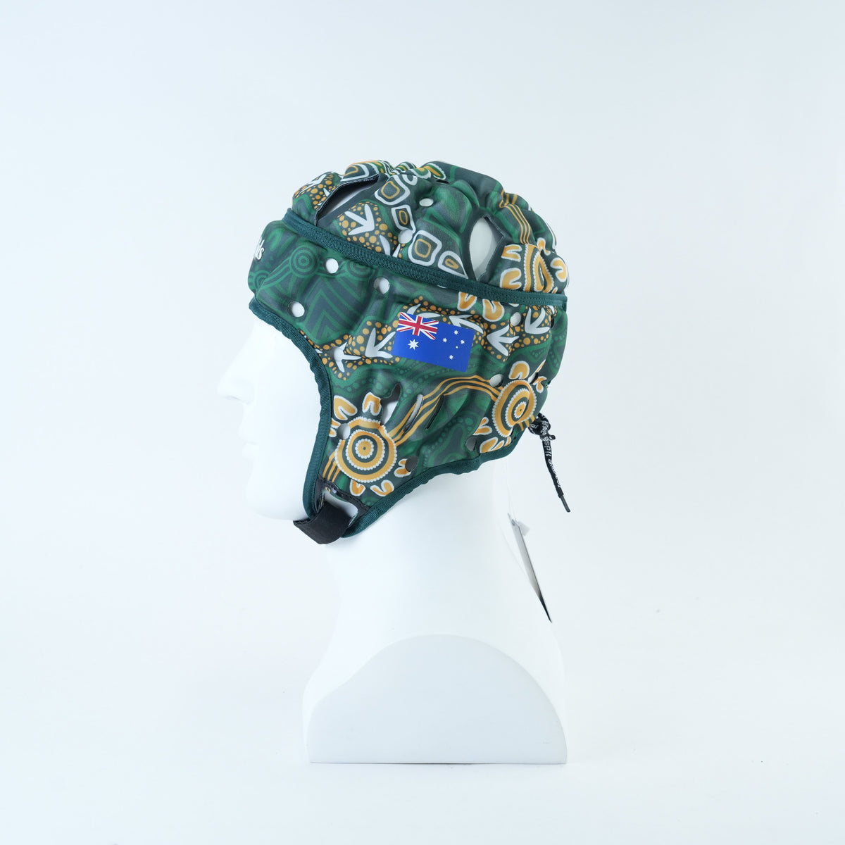 Australia Classic Headguard Lid - V2 - worn, side view | League Lids
