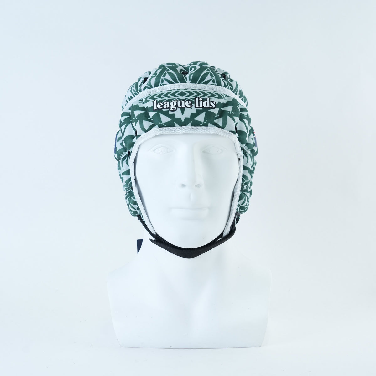 Cook Islands Classic Headguard Lid - worn, front view | League Lids
