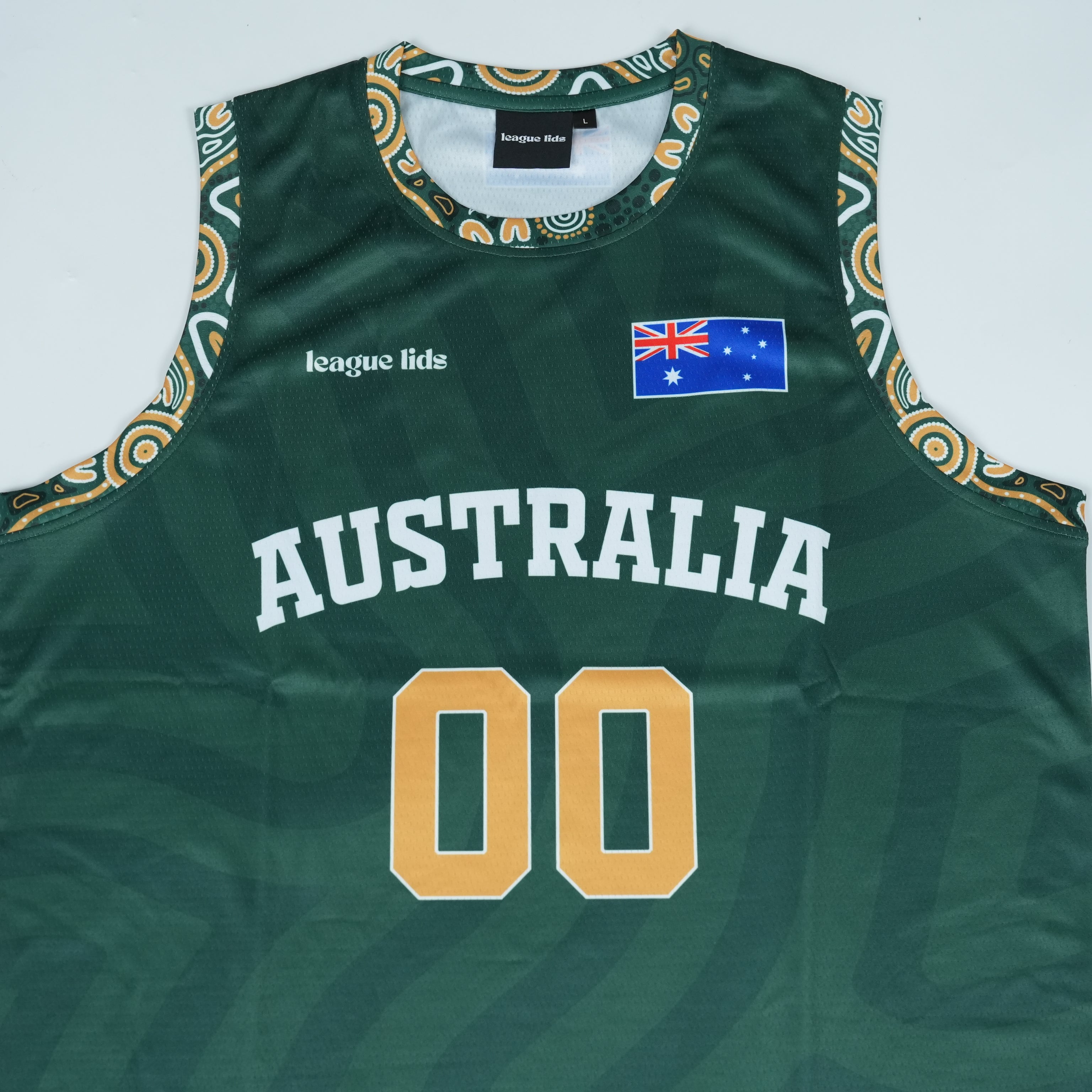 Australia basketball jersey front