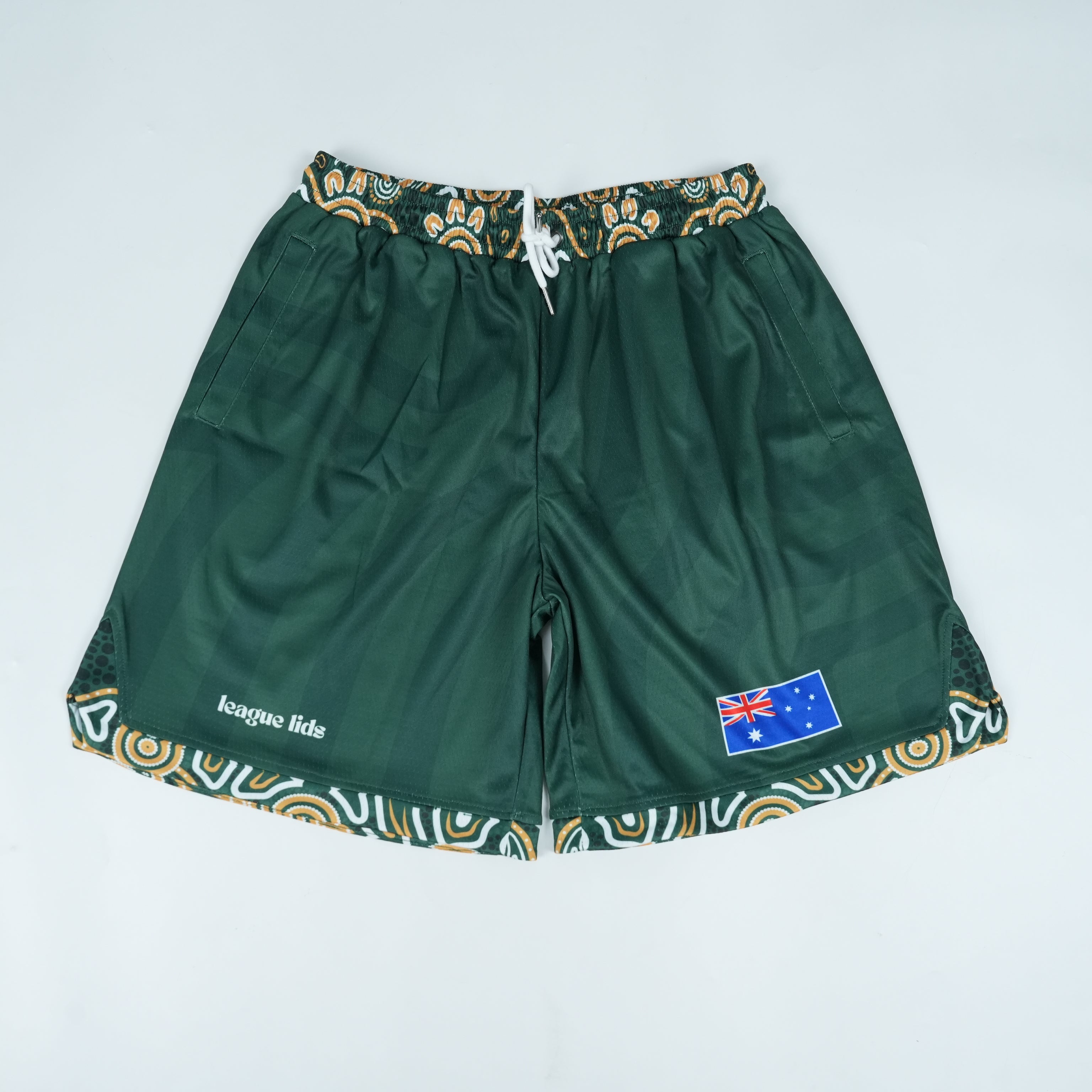 Australia basketball shorts front