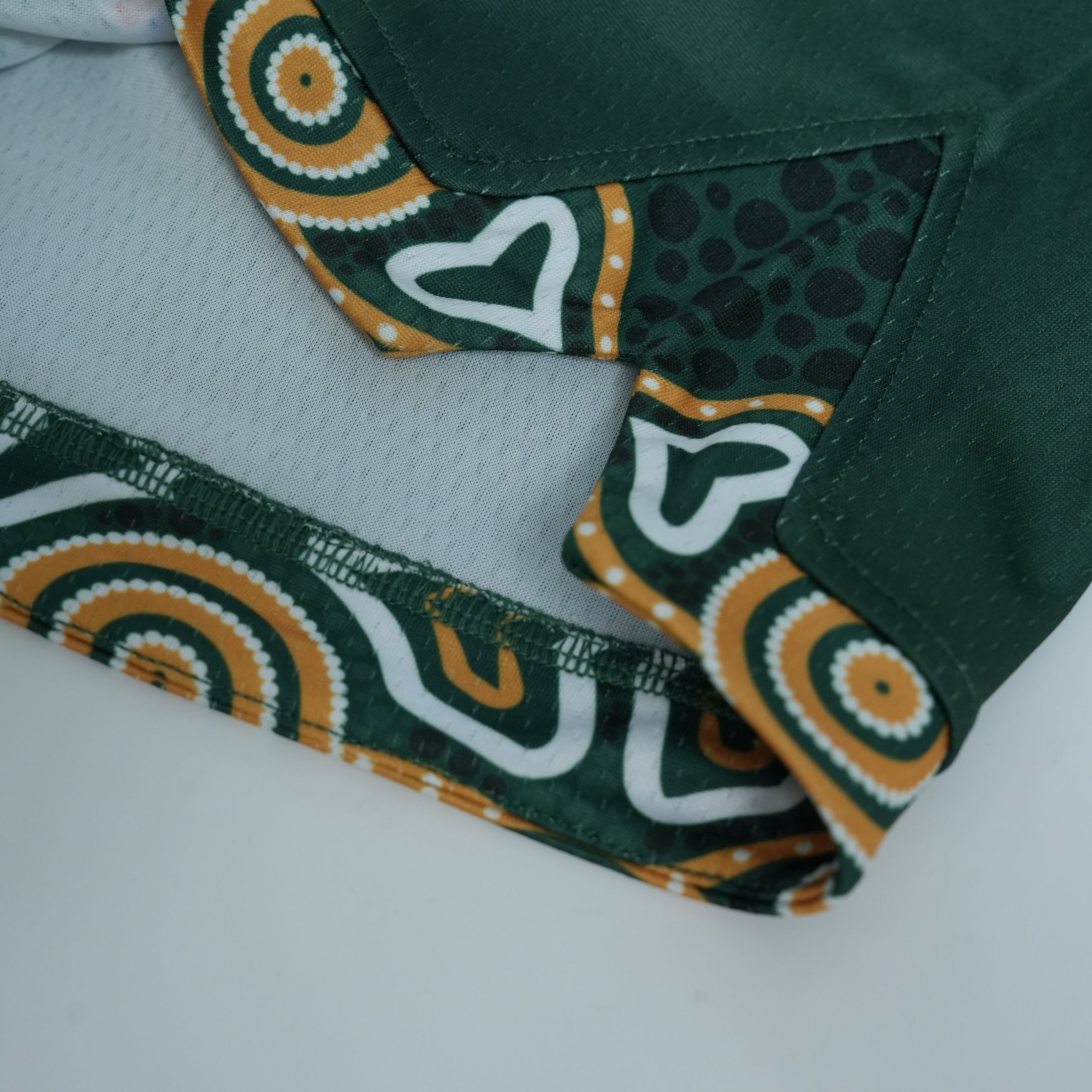 Australia basketball shorts detail