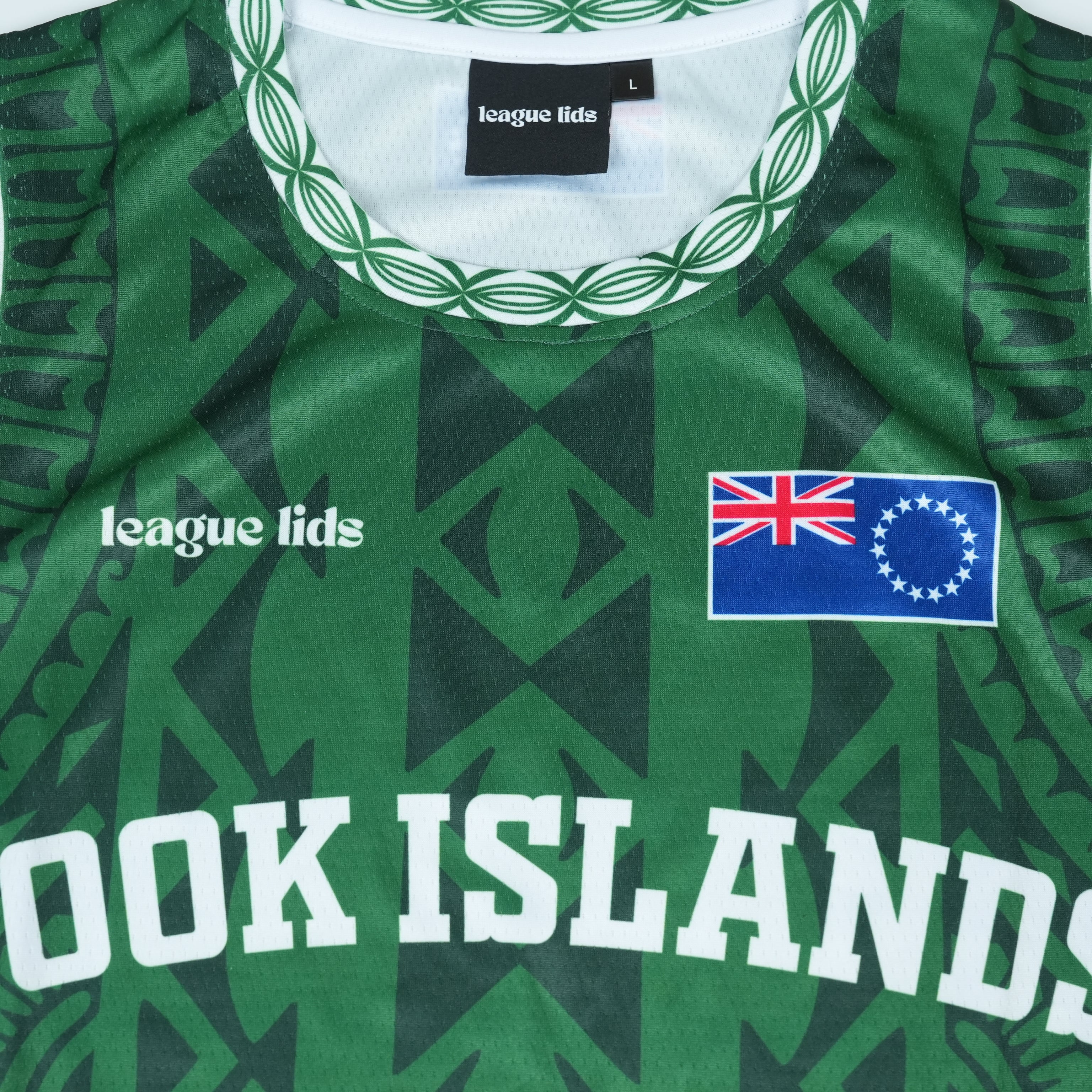 Cook Islands basketball jersey detail