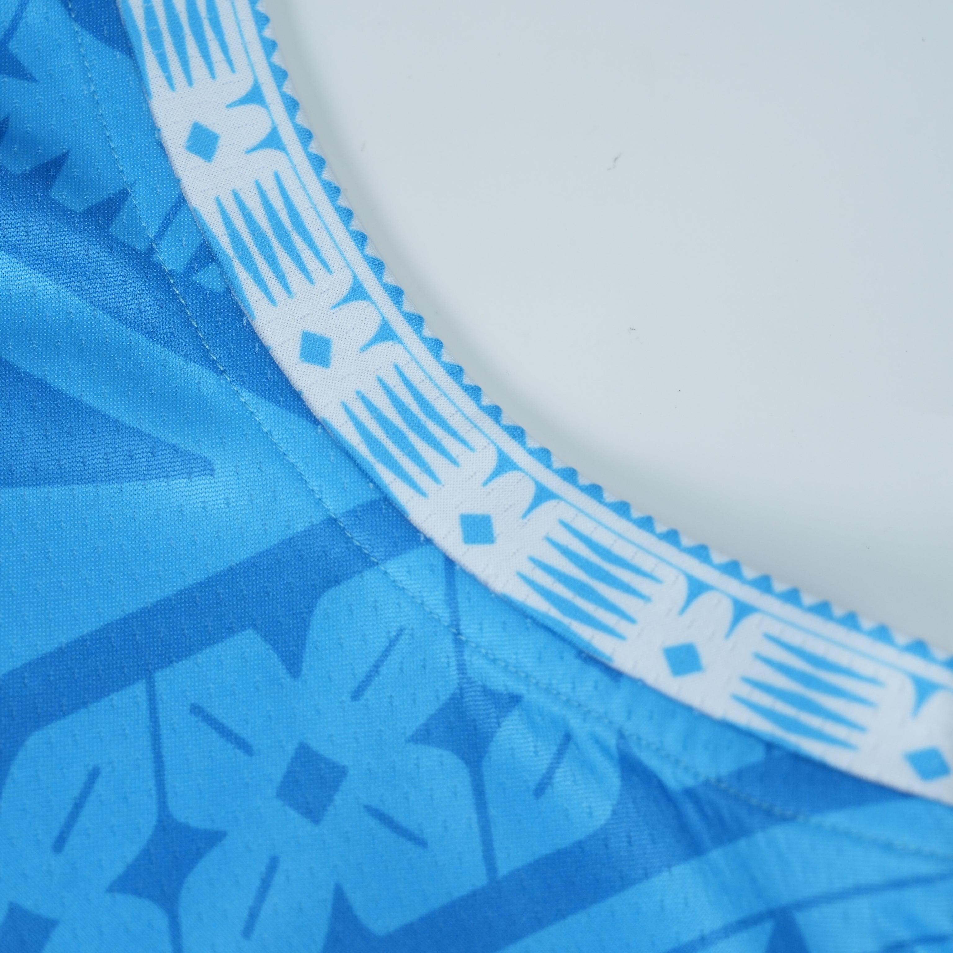Fiji basketball jersey neck detail