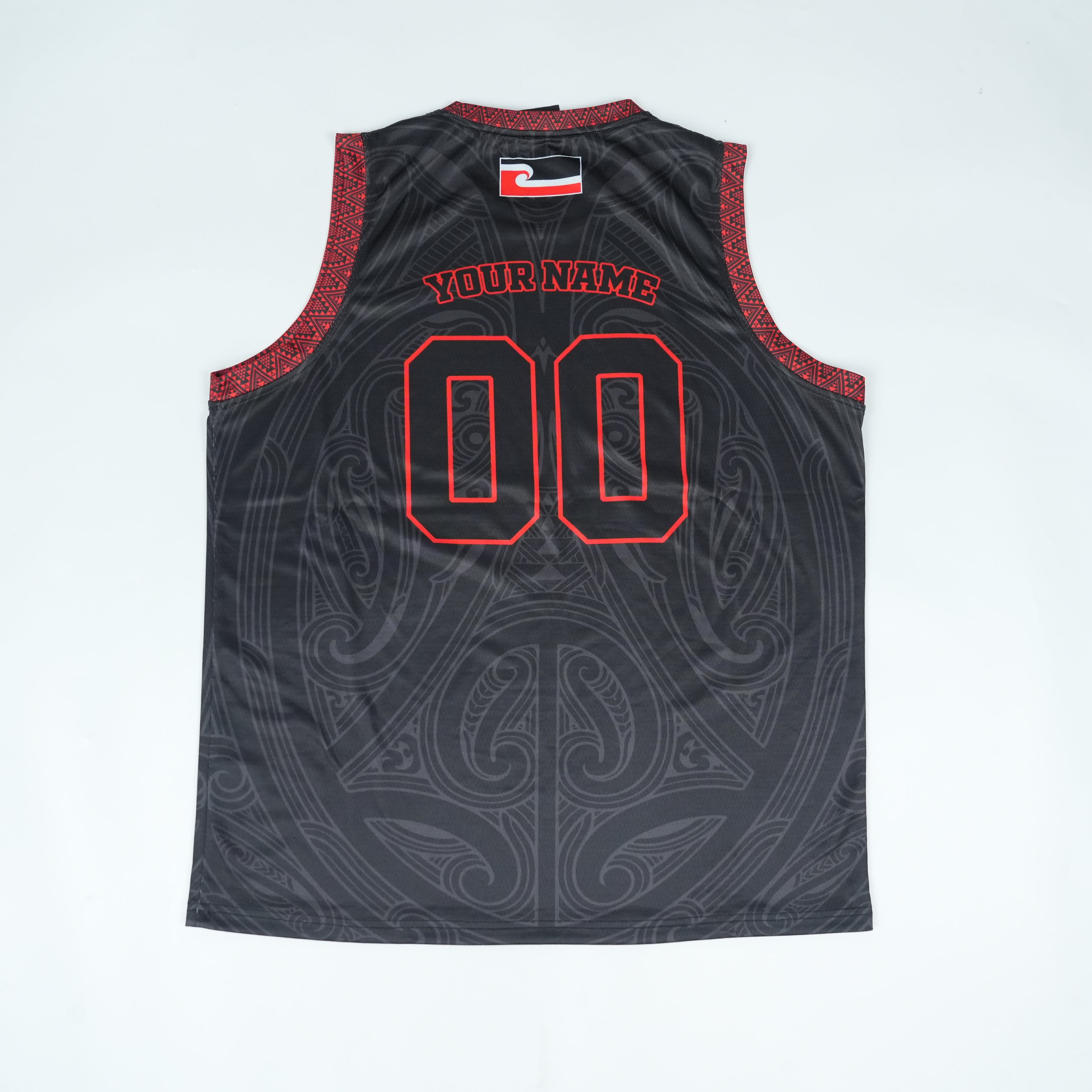 Maori basketball jersey back