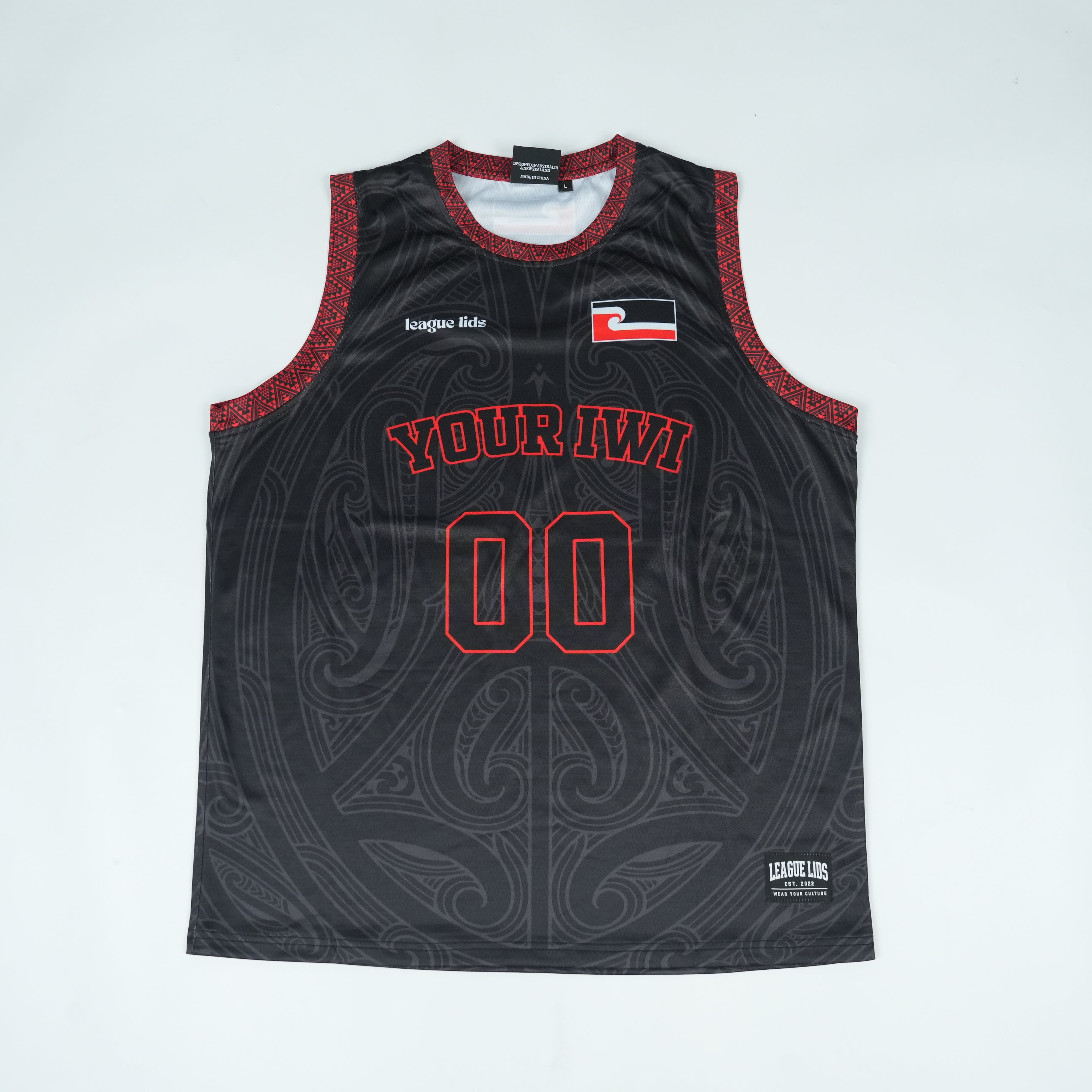 Maori basketball jersey front