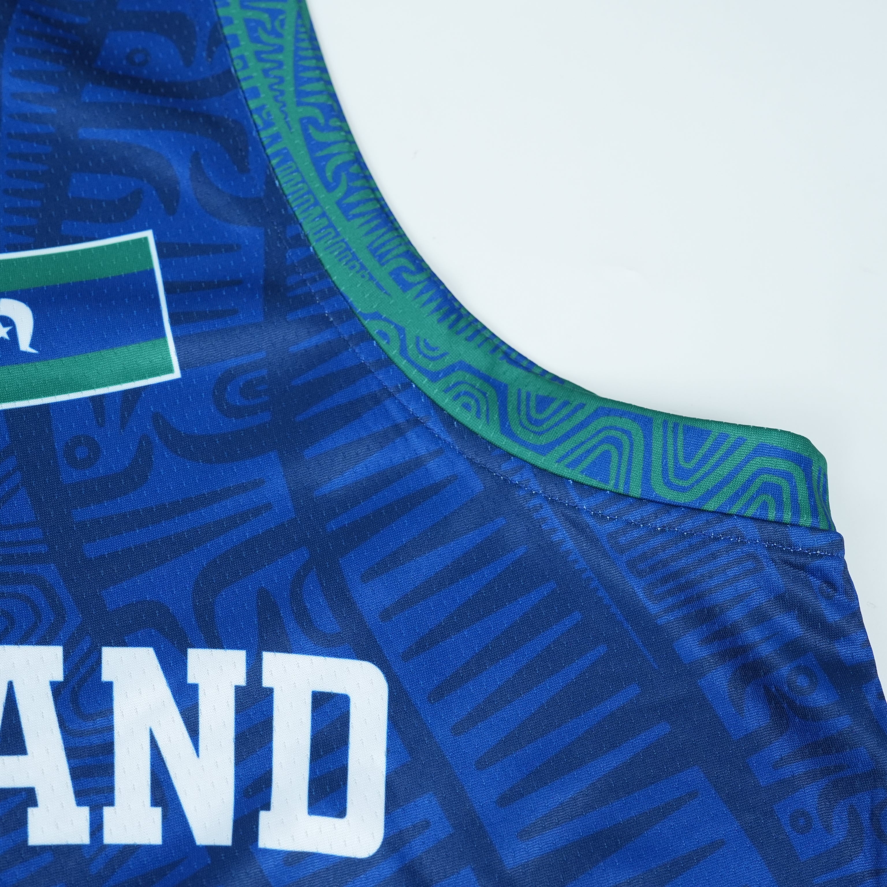 Torres Strait Islander basketball jersey detail