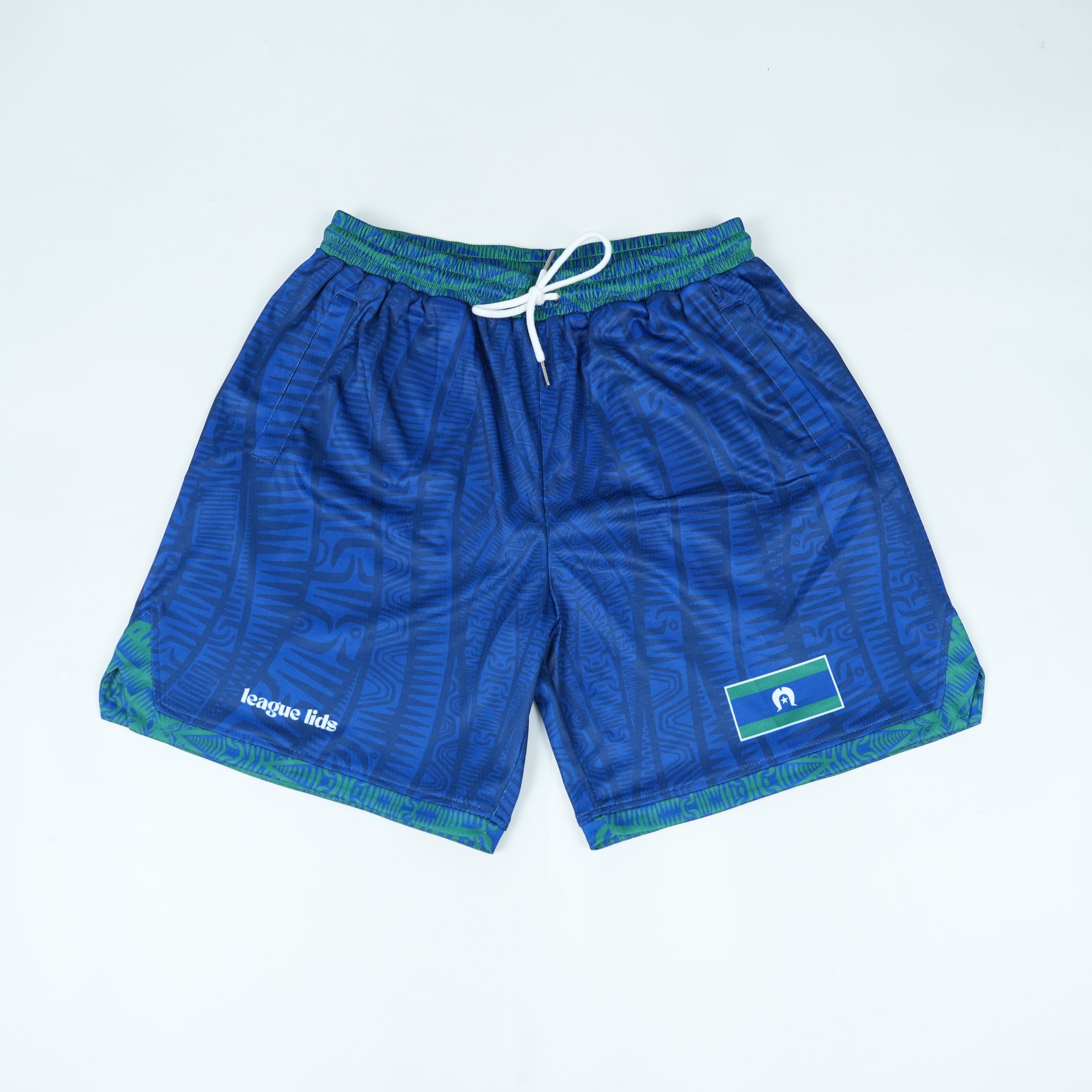 Torres Strait Islander basketball shorts front