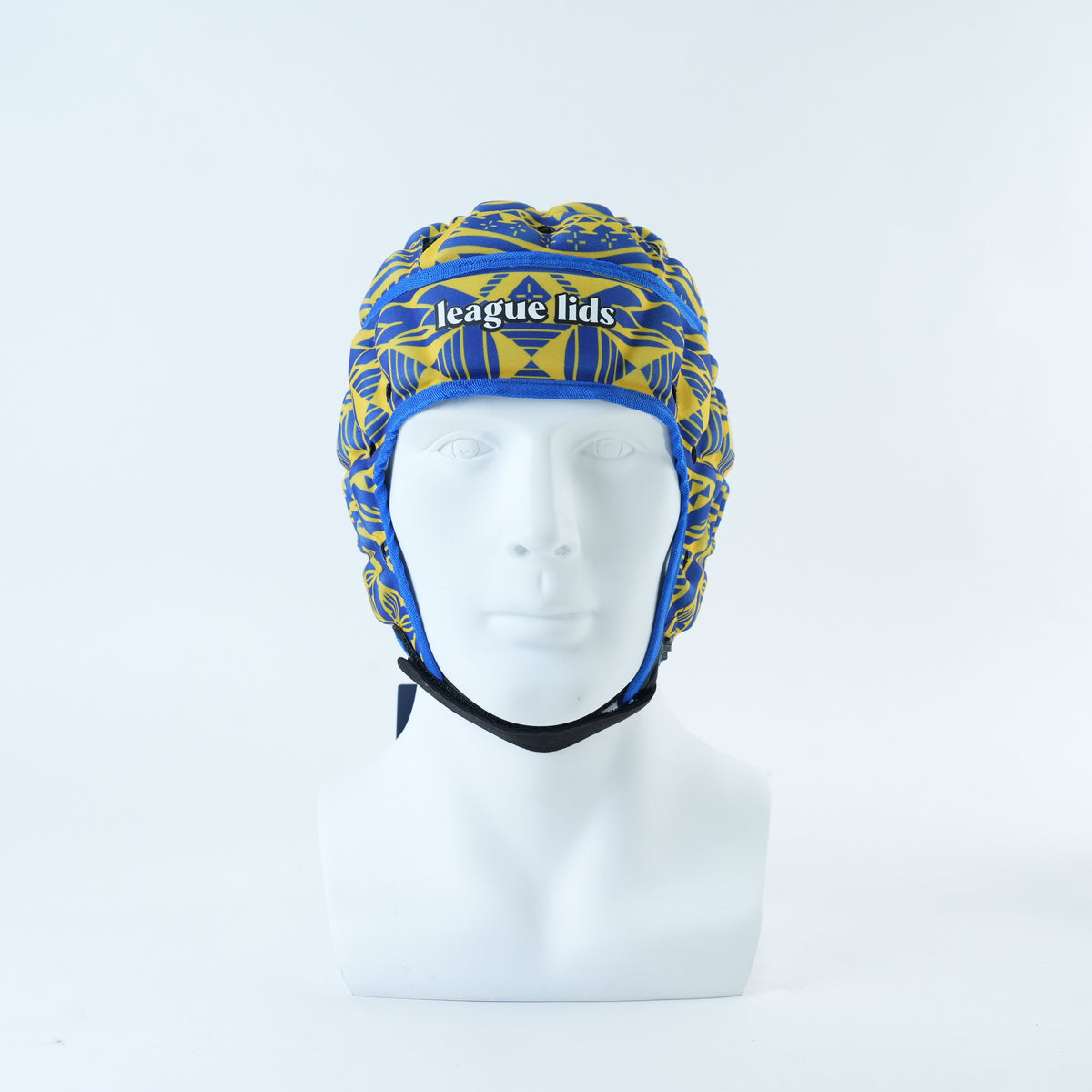 Niue Classic Headguard Lid - worn, front view | League Lids