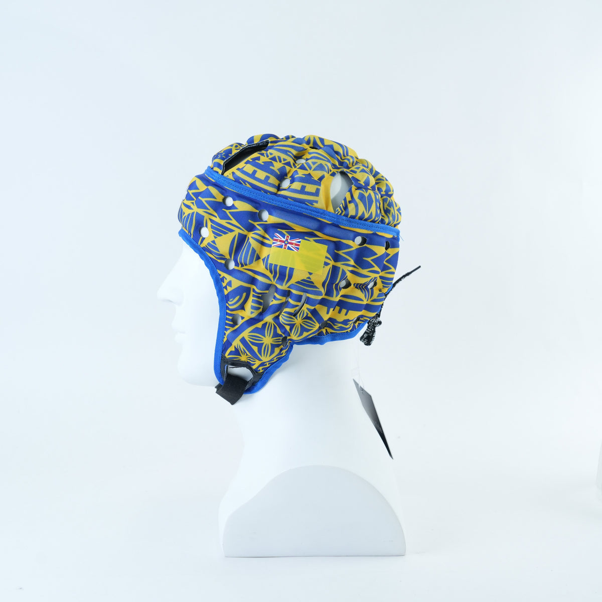 Niue Classic Headguard Lid - worn, side view | League Lids