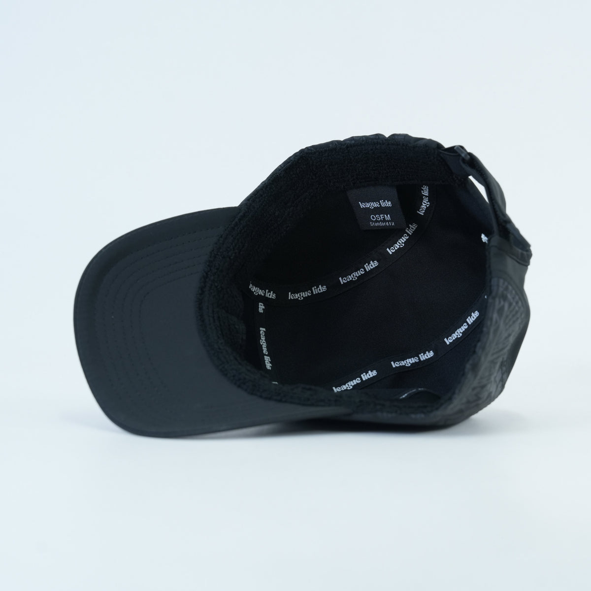 Niue Classic Sports Lid - Black Edition - underneath view | League Lids
