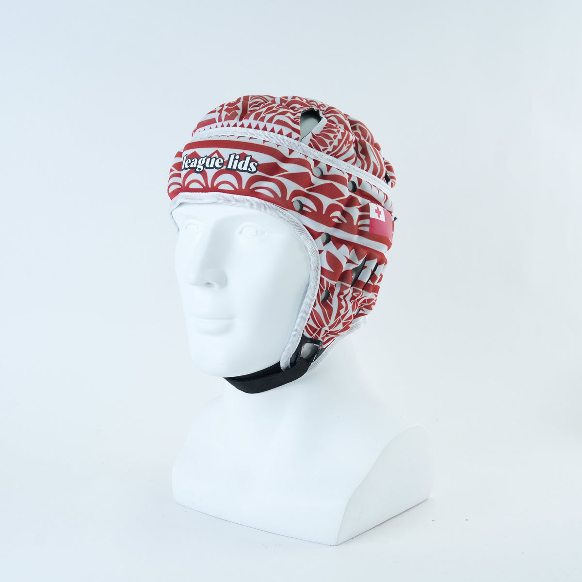 Tonga Classic Headguard Lid - worn, front angle view | League Lids