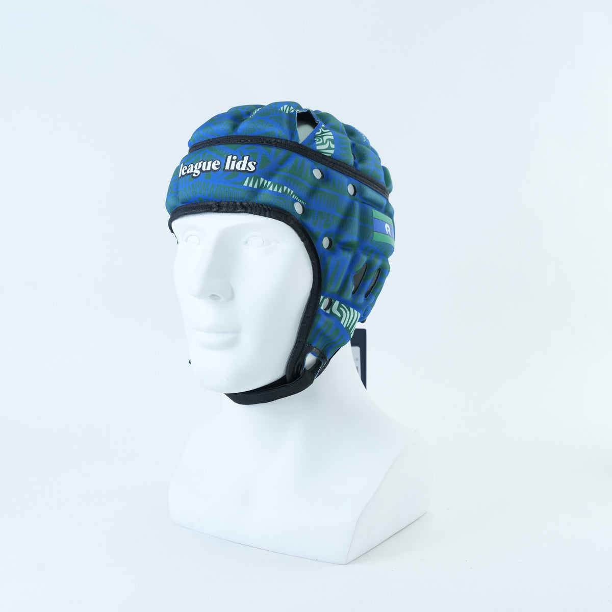Torres Strait Island Classic Headguard Lid - worn, front angle view | League Lids