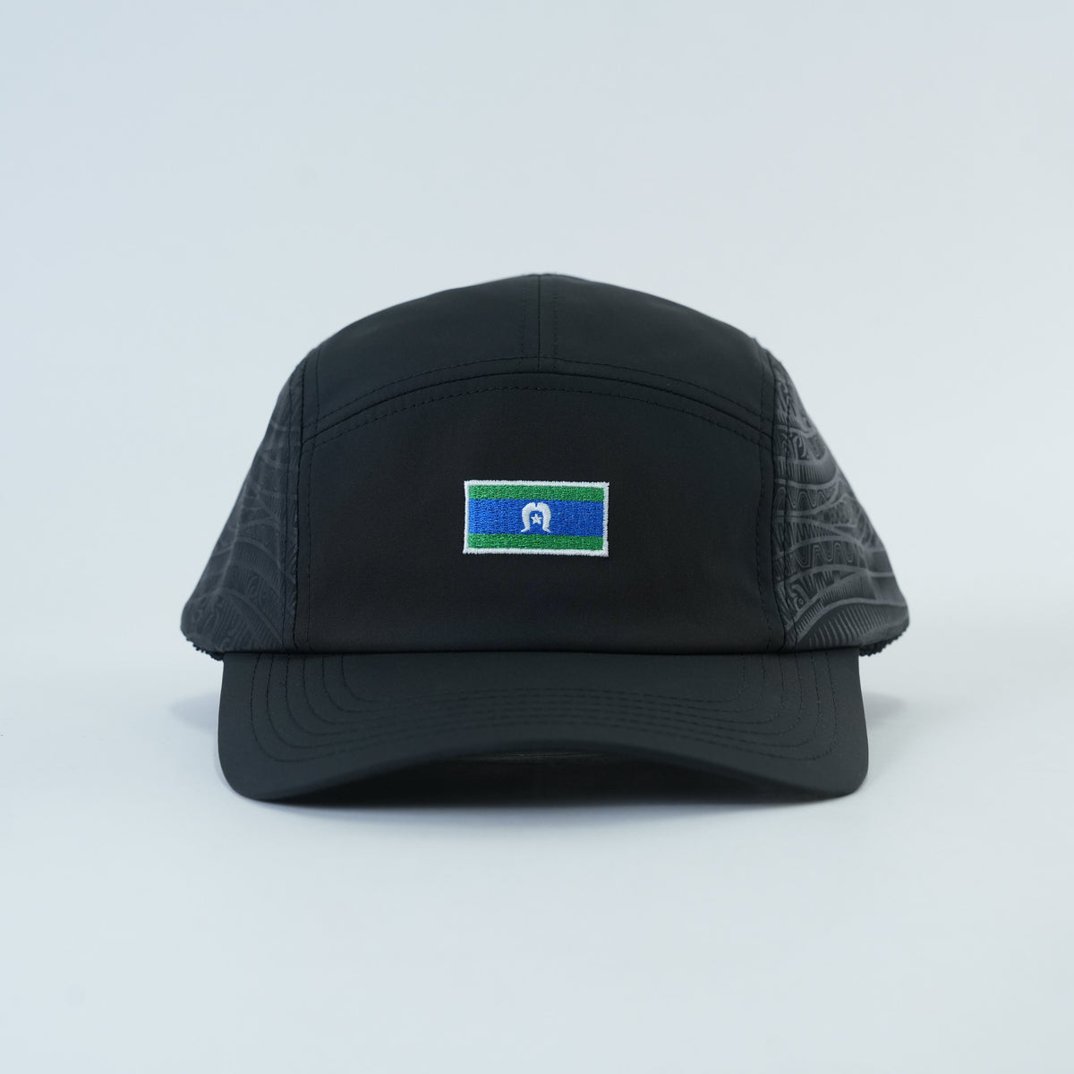 Torres Strait Island Classic Sports Lid - Black Edition - front view | League Lids